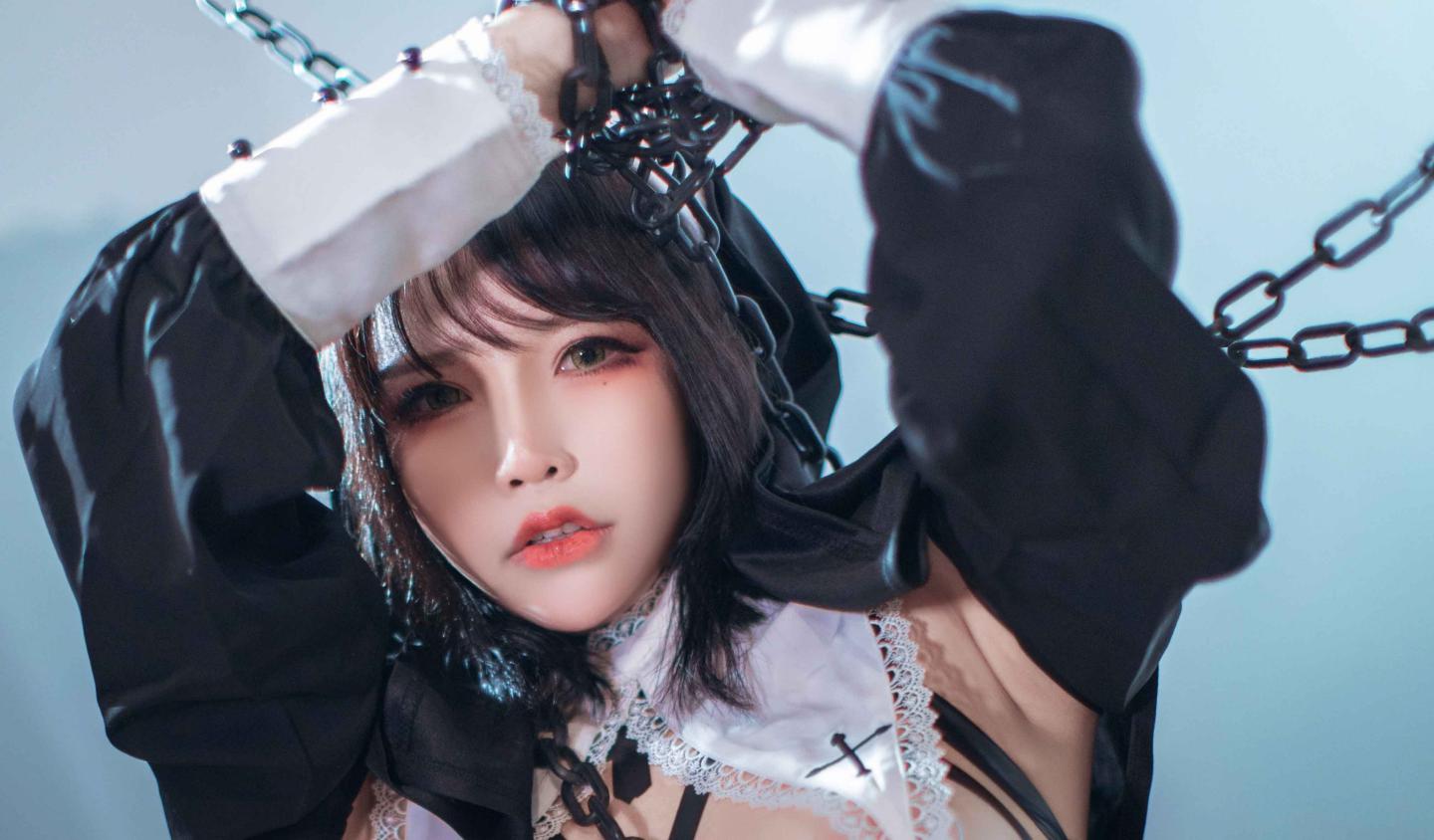 抱走莫子A_NO.007黑色修女插图2